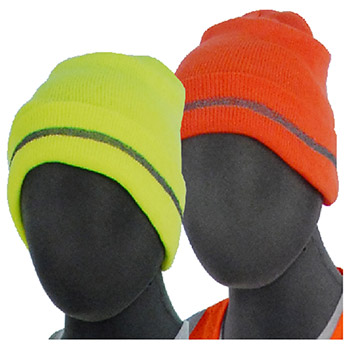 Majestic 75-8201 High Visibility (Hv) Yellow Knit Acrylic Beanie Class 2 - Each