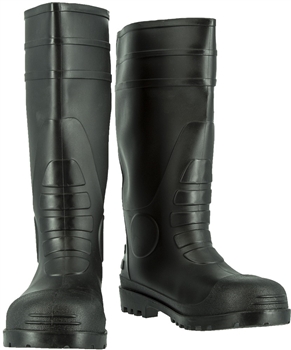 PVC Steel Toe Knee Boot with Steel Shank & Fabric Lined, Per Pair