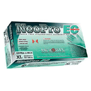 Microflex NEC-288-XL X-Large Green 12" NeoPro EC 6.3 mil Chloroprene Ambidextrous Non-Sterile Powder-Free Disposable Gloves