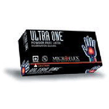 Microflex UL315-S Small Natural 11.8" Ultra One 9.8 mil Latex Ambidextrous Non-Sterile Powder-Free Disposable Gloves