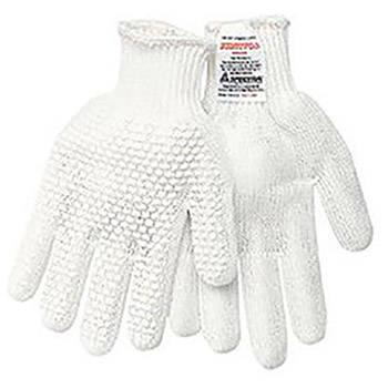 Memphis Glove Small White Memphis Glove 7 gauge Regular Weight Spectra And Silicone Survivor Cut Resistant Gloves With Knit Wrist, PVC Coating