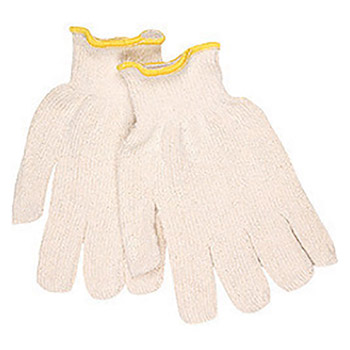 Memphis Glove Ladies Small 9 3-4" Natural 16 Ounce Heavy Weight Loop-In Cotton Polyester Blend Terry Cloth Heat Resistant Gloves With 2" Continuous Knit Wrist