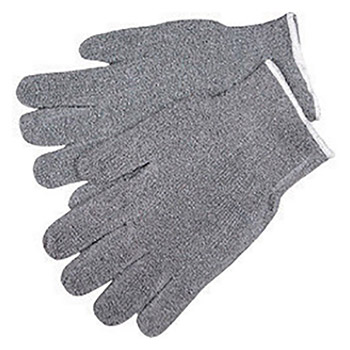 Memphis Glove Large Gray 24 Ounce Heavy Weight Loop-Out Cotton Polyester Blend Terry Cloth Heat Resistant Gloves With 2 3-4" Knit Wrist
