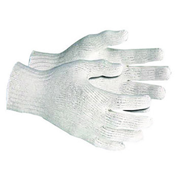 Memphis Large Natural Cotton And Polyester Uncoated Work Gloves With Knit Wrist