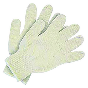 Memphis Large Natural Cotton Uncoated Work Gloves With Knit Wrist