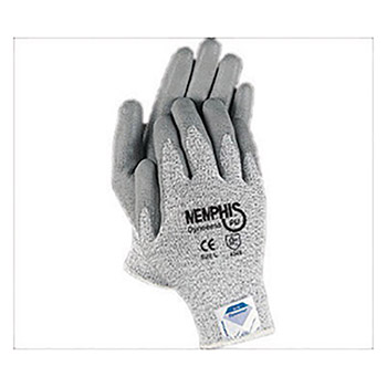 Memphis 13 Gauge Cut Resistant Gray Polyurethane MEG9672L Large