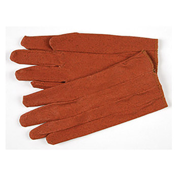 Memphis Large Russet Impregnated Vinyl Palm And Full Back Coated Work Gloves With Cotton Liner And Slip-On Cuff