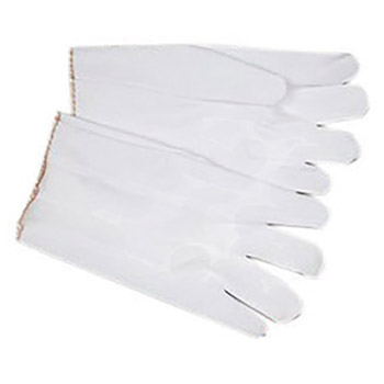 Memphis Small White Impregnated Vinyl Palm And Full Back Coated Work Gloves With Nylon Liner, Slip-On Cuff And Nylon Vented Back