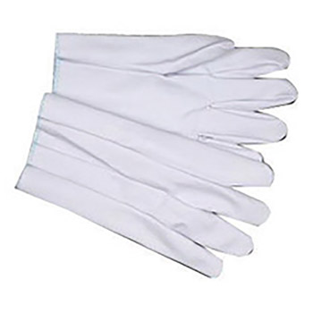 Memphis Large Off White Impregnated Vinyl Palm And Full Back Coated Work Gloves With Interlock Liner And Slip-On Cuff