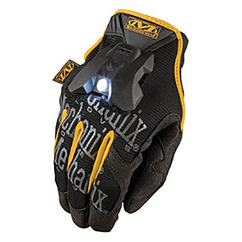 Mechanix Wear Medium Gold The Original Full Finger Synthetic Leather Mechanics Gloves With Hook And Loop Cuff, Spandex Top, Glove Light