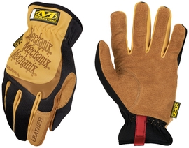 Mechanix Wear Size 11 Tan and Brown Leather FastFit Leather Full Finger Mechanics Gloves With Elastic Cuff, Per Dz