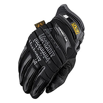 Mechanix MF1MP2-05-008 Wear Small Black M-Pact 2 Full Finger Synthetic Leather Anti-Vibration Gloves With Neoprene Hook And Loop Wrist, EVA Foam Padded Impact Zones And Rubberized Panels On Thumb, Fingertips And Palm