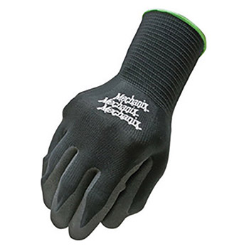 Mechanix Wear Small-Medium Black And Gray MicroFinish Nitrile Coated Work Gloves With Extended Slip-On Cuff