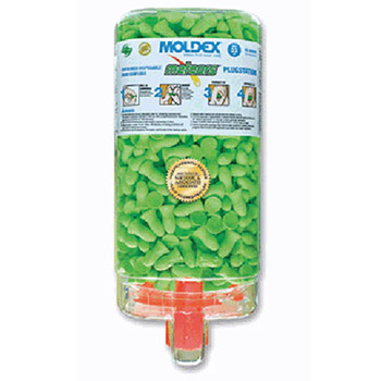 Moldex 6875 PlugStation Earplug Dispenser With 500 Pair Single Use Meteors Foam Uncorded Earplugs
