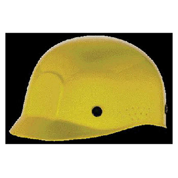 MSA 10033651 Yellow Polyethylene Bump Cap With Perforated Sides To Allow Cross Ventilation For Better Air Circulation
