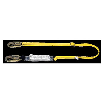 MSA 10072474 Workman Single Leg Shock-Absorbing Lanyard With LC Harness Connection And LC Anchorage Connection