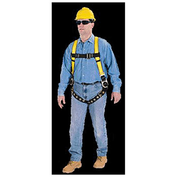 MSA 10072483 Standard Workman Vest Style Harness WIth Quik-Fit Chest Strap And Leg Buckles And Back And Hip Attachment