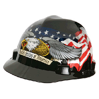 MSA Hardhat American Eagle V Gard Freedom Series Class 10079479
