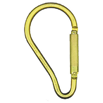 MSA 10089209 Steel Carabiner With 2.1" Autolocking Gate And 3 600 Pound Gate Strength