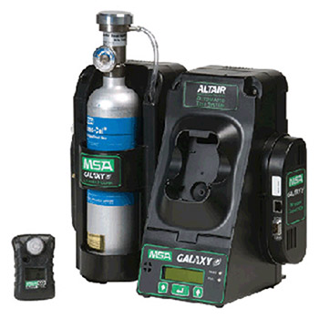 MSA 10090592 Galaxy Automated Test System ALTAIR 5 With Pump 1 Cylinder Holder Charging And Memory Card