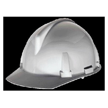 MSA 454728 White TopGard Class E Type I Slotted Hard Cap With 1-Touch Suspension