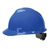 MSA MSA475359 Blue Class E Type I V-Gard Polyethylene Slotted Style Hard Cap With 4-Point Fas-Trac Ratchet Suspension