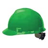 MSA MSA475362 Green Class E Type I V-Gard Polyethylene Slotted Style Hard Cap With 4-Point Fas-Trac Ratchet Suspension