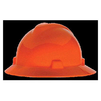 MSA Hardhat Hi Viz Orange V Gard Class E G Type I Polyethylene 489360