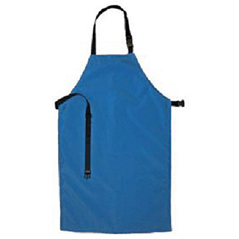 National Safety Apparel A02CR24I36IC 24" X 36" Blue Cryogen Safety Chemical Protection Bib Apron