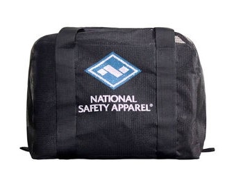 National Safety Apparel DFDLBAGRWBK Black Mesh Rain Guard Kit Protection Bag With Zipper Closure