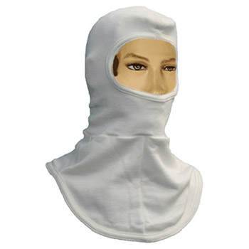 National Safety Apparel H61MH One Size Fits All White 6 Ounce Double Layer Nomex Modacrylic Arc Rated Flame Retardan