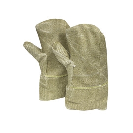 National Safety Apparel N33M60ZPRH01014 Jumbo 14" Heat Resistant Gloves, 40 Ounce Coated Fiberglass, 26.7 Ounce Zetex Plus Thumb and Palm Patch, Wool Lined Heat Resistant Mitten With Gauntlet Cuff, Per Pr.