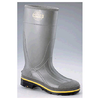 Servus 75101-7 by Honeywell Size 7 PRO Gray 15" Chemical Resistant Safety Kneeboots With Dual Compound Outsole