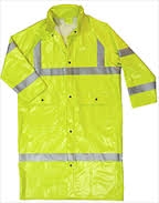 Dura Viz 1930SC High Visibilty Coat, with Snap-On Hood & D Ring, Access Port