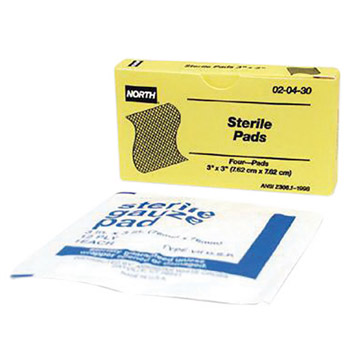 North by Honeywell NOS020430 3" X 3" Latex-Free Sterile Gauze Pad 