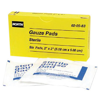 North by Honeywell 2in X 2in Latex Free Sterile Gauze Pad 20583