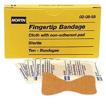 North by Honeywell NOS020855 Latex-Free Woven Fingertip Adhesive Bandage