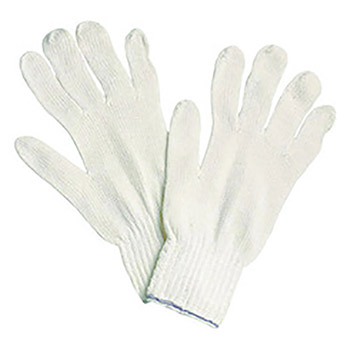 North By Honeywell Medium Eco Knit White Cotton And Polyester Uncoated Work Gloves With Knit Wrist