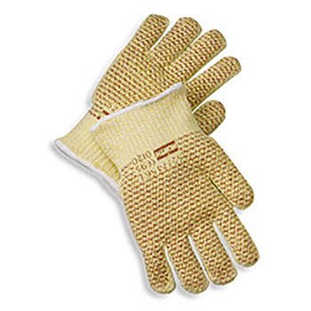 North By Honeywell X-Large Rust 7 Gauge Kevlar Blended Ambidextrous Reversible Hot Mill Gloves With Wide Knit Wrist, Cotton Lining And Nitrile Coating On Both Sides
