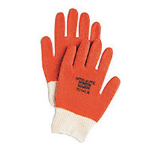 North by Honeywell NOS78/1142M Medium Nitri-Kote Cut Resistant Rust Nitrile Dipped Fully Coated Work With Natural Seamless Cotton And Polyester Knit Liner And Knit Wrist