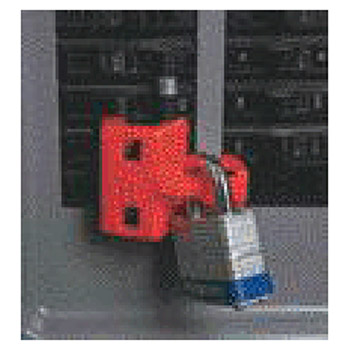 North CB03 by Honeywell Red C-Safe Single Pole Circuit Breaker Lockout (6 Per Package)