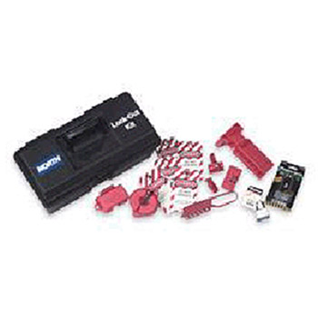 North LK107FE by Honeywell Lockout/Tagout Toolbox Kit Includes: (1) 16" Tool Box With Tray (1) VS02 (1) BS01 (1) 3D (1) 1DLJ