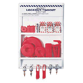 North LSE102F by Honeywell Large Complete Lockout Station Includes: (1) LSE102 (2) VS02 (1) VS04 (1) VS06 (1) VS09 (1) BS01