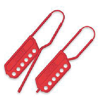 North MS01 by Honeywell M-Safe Red Nylon Lockout Hasp For Up To 6 Padlocks