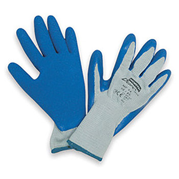 North by Honeywell Size 10 DuroTask Cut Resistant Blue Rubber Palm Coated Work Gloves With Gray Seamless Cotton And Polyester Liner And Knit Wrist