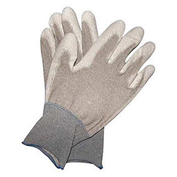 North by Honeywell Size 6 NorthFlex Light Task ESD Anti-Static, Abrasion, Nicks And Cut Resistant Gray Polyurethane Palm Coated Work Glove With Nylon Liner And Knit Wrist