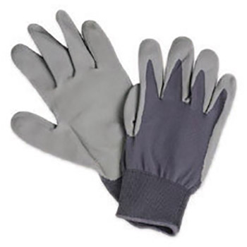 North by Honeywell Size 8 NorthFlex Nitri Task Foam 15 Gauge Gray Foam Nitrile Palm Coated Work Gloves With Gray Seamless Nylon Liner And Knit Wrist