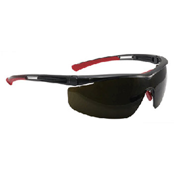 North T5900LTK5.0 By Honeywell Adaptec Safety Glasses With Transluscent Black Frame And IR Shade 5 Green 4A Anti-Fog