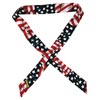 OccuNomix OCC954-WAV Wavy Flag MiraCool Cotton Headband With Tie Closure