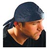 OccuNomix OCCTN6-01 Navy Blue Tuff Nougies 100% Cotton Deluxe Doo Rag Tie Hat With Elastic Rear Band